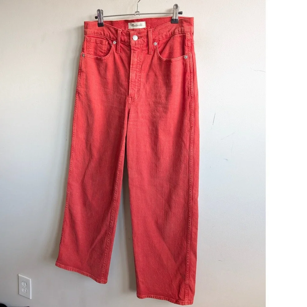 Madewell The Perfect Vintage Wide-Leg Jean: Garment-Dyed Edition Size 28 OR5767